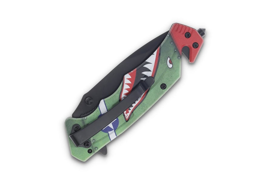 BTI LLC Warhawk Folding Knife With Gift Tin